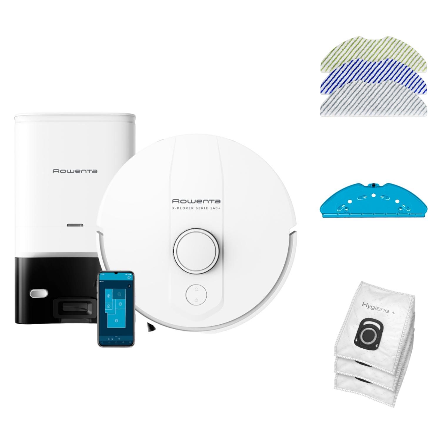 ROWENTA RR9197 X-Plorer Serie 140+ Robotstofzuiger wit